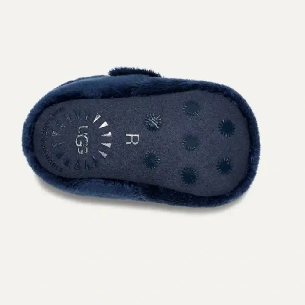 UGG Navy Blue Bixbee Fuzzy Baby Booties (NWOT)
